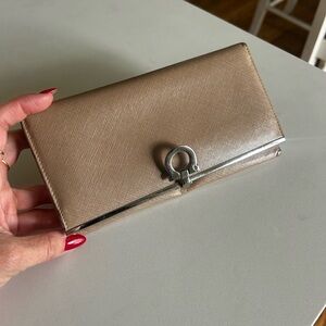 Ferragamo Tan Leather Wallet